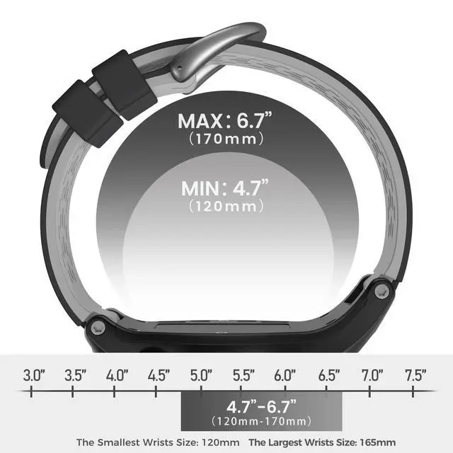 Alt view image 5 of 7 - Two-in-One Color band for Garmin Approach S2/S4, Silicone Starp Replacement Watch Band for Garmin Approach S2/S4 Watch, Black