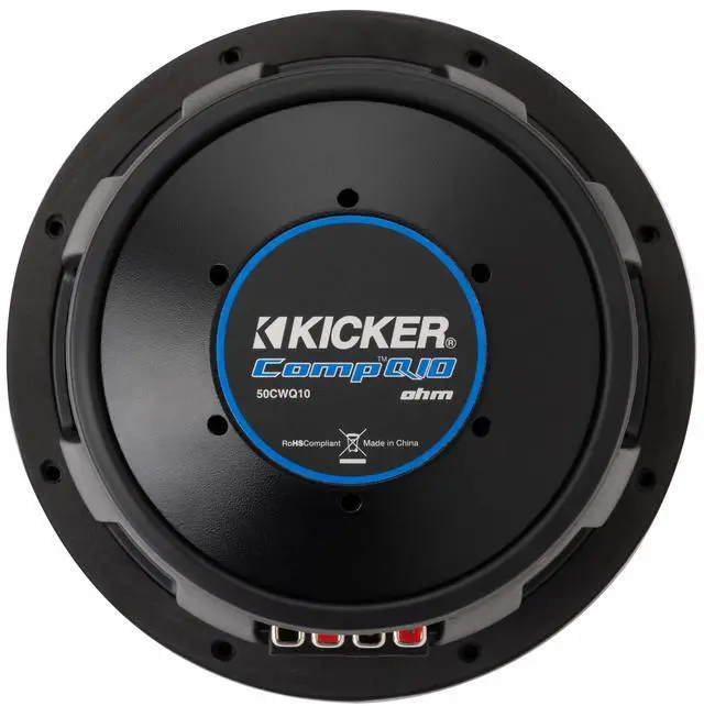 Alt view image 2 of 7 - 51CWQ102 CompQ Q-Class 10" Subwoofer, Dual 2-Ohm | Premium bass precision, high-performance motor design, tight musical low end, built for powerful amplifiers, 10 inch size