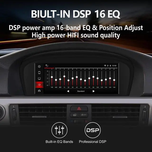 Alt view image 2 of 7 - Car Stereo for BMW E60 E90 E92 Radio with CarPlay Android Auto Upgrade CCC idrive System Screen for E61/E63/E64/E91/E93(2003-2008)