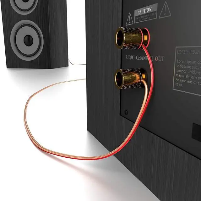 Alt view image 6 of 7 - Pure Copper Speaker Cable 2×2.0mm² 50ft, 14AWG | For Hifi Speakers and Surround Sound Systems, Pure Copper, with polarity markings