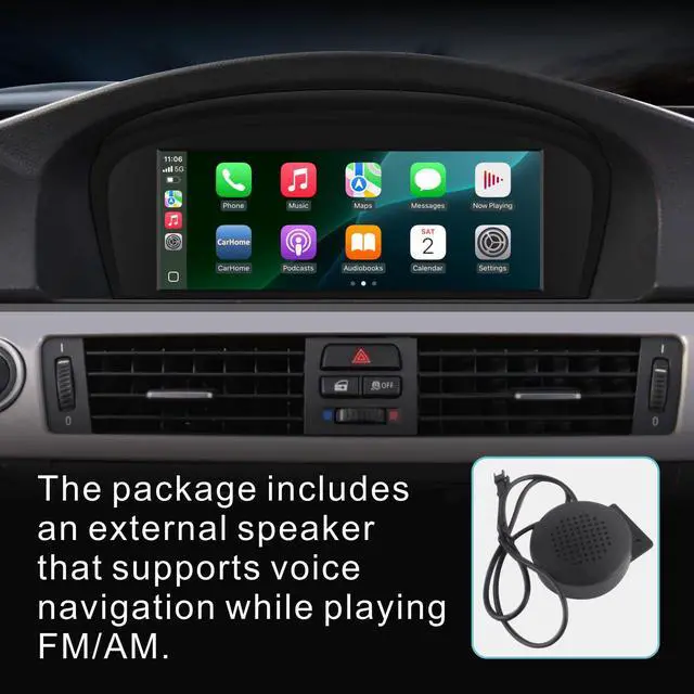 Alt view image 6 of 7 - Car Stereo for BMW E60 E90 E92 Radio with CarPlay Android Auto Upgrade CCC idrive System Screen for E61/E63/E64/E91/E93(2003-2008)