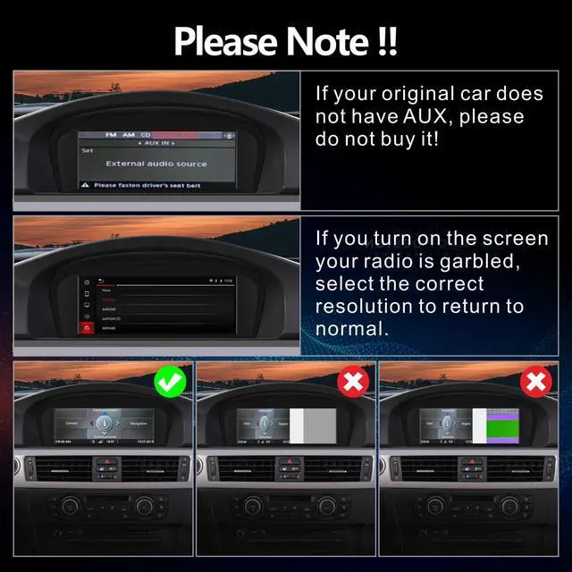 Alt view image 7 of 7 - Car Stereo for BMW E60 E90 E92 Radio with CarPlay Android Auto Upgrade CCC idrive System Screen for E61/E63/E64/E91/E93(2003-2008)