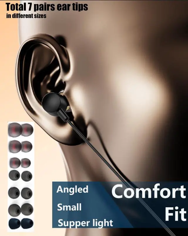 Alt view image 5 of 7 - Wireless Bluetooth Neckband Earbuds,Wrap Around the Neck In-ear Headphone,100 Hours Long Battery Playtime Headset,Waterproof Sweatproof Sport Earphone Over Neck For Work out Travel Office Use (Black)