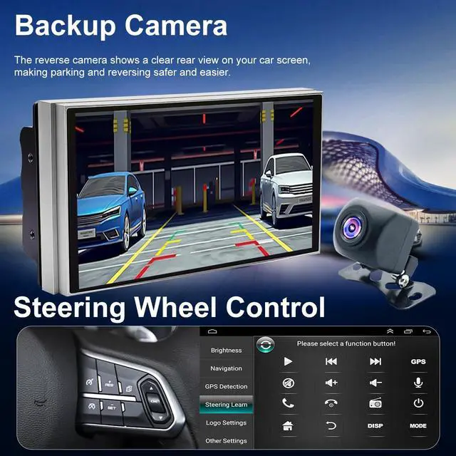 Alt view image 6 of 7 - 5GWiFi Car Radio for Subaru Forester 2002 2003 2004 2005 2006 2007 2008, 6.83inch Forester Stereo with Apple CarPlay Android Auto, Upgrade Touchscreen Headunit Radio Bluetooth GPS Backup Camera FM SWC