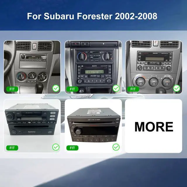 Alt view image 2 of 7 - 5GWiFi Car Radio for Subaru Forester 2002 2003 2004 2005 2006 2007 2008, 6.83inch Forester Stereo with Apple CarPlay Android Auto, Upgrade Touchscreen Headunit Radio Bluetooth GPS Backup Camera FM SWC