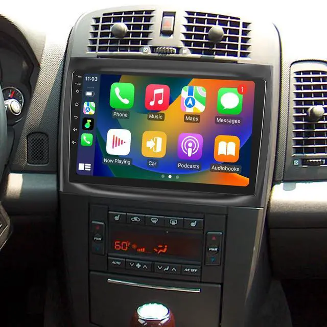 Main image of Car Radio for Cadillac CTS 2003-2007 Cadillac SRX 2004-2008 10.1" Upgrade | Carplay Android Auto IPS Touch Screen Car Stereo with Bluetooth WiFi DSP GPS Navigation FM/RDS Backup Camera SWC