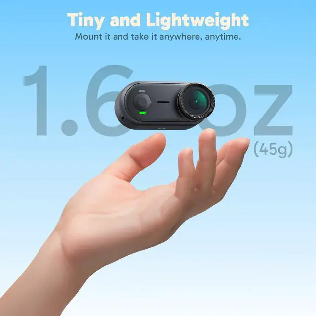 Alt view image 2 of 7 - Keychain3 4K Thumb Action Camera - Hands-Free POVs (64GB, Black) | Tiny Body Camera, Mount Anywhere, Stabilization, Pet POV, 360 Min Battery Life, 9.8ft Waterproof Portable Vlogging Camera