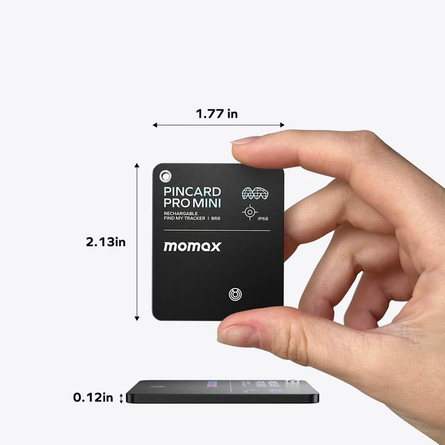 Alt view image 4 of 7 - Wallet Tracker Smart Finder - Rechargeable Slim Bluetooth Key Tracking Card with 1-Year Battery, Apple Find My (iOS Only), Item Locator for Luggage Tag, Suitcase, Passport, Backpacks, Mini Size