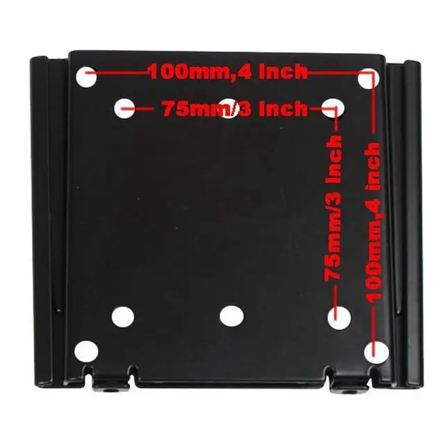 Alt view image 5 of 6 - LCD LED Monitor TV Wall Mount for 19" 20" 22" 23" 24" 26" 27" 30" 31" Flat Panel Screen Maximum Loading 66lbs VESA 75/100 Ultra Thin Mount Bracket 1EA