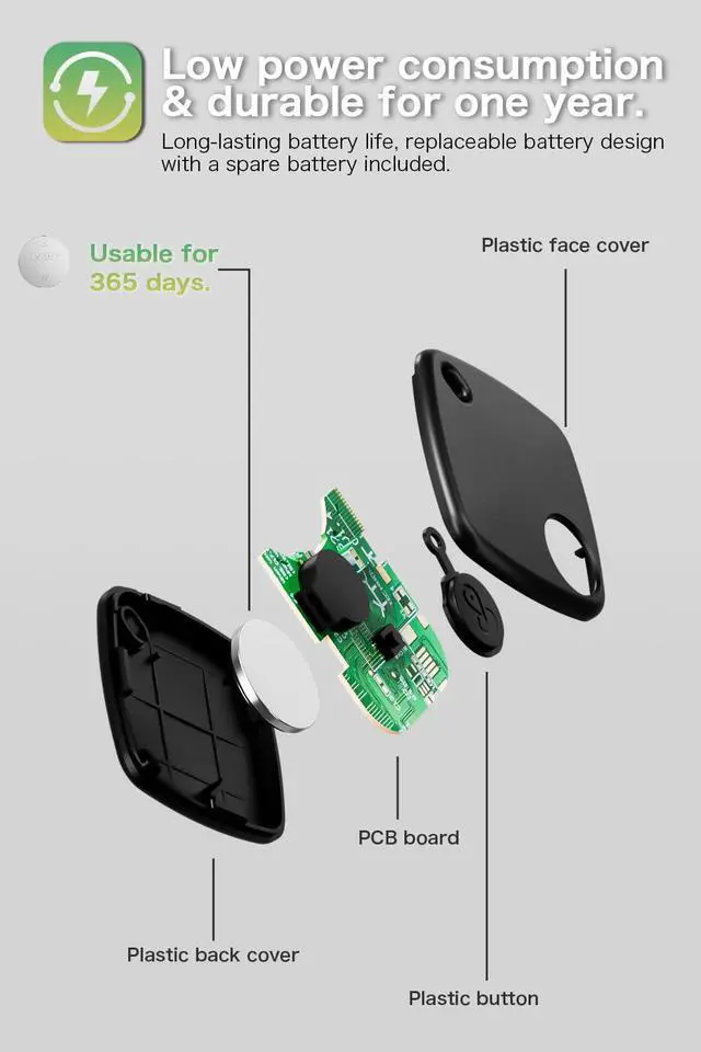 Alt view image 6 of 7 - 4 Pack Android Compatible Smart Tracker Tag- Tracker Tags for Android Phones, Supports Google Find My Device, 2026 New Model