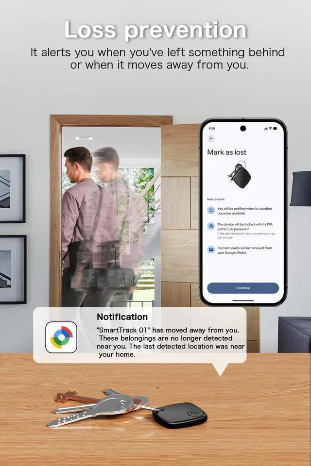 Alt view image 7 of 7 - 4 Pack Android Compatible Smart Tracker Tag- Tracker Tags for Android Phones, Supports Google Find My Device, 2026 New Model