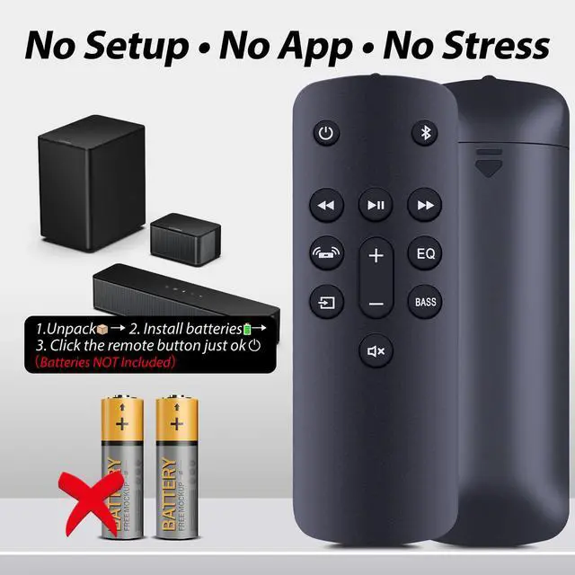 Alt view image 6 of 7 - New Remote Control Replacement for AMZ Fir-e TV Soundbar 2.0 Speaker with DTS Virtual:X and Dolby Audio Remote Controller