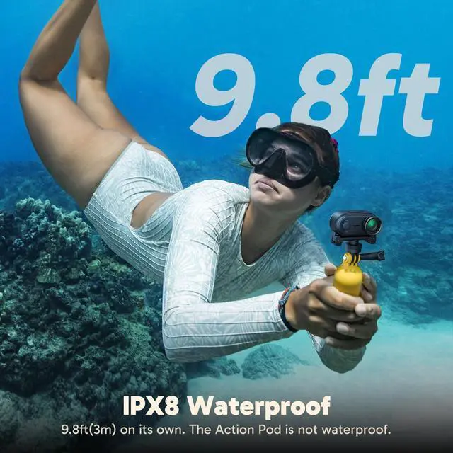Alt view image 5 of 7 - Keychain3 4K Thumb Action Camera - Hands-Free POVs (64GB, Black) | Tiny Body Camera, Mount Anywhere, Stabilization, Pet POV, 360 Min Battery Life, 9.8ft Waterproof Portable Vlogging Camera