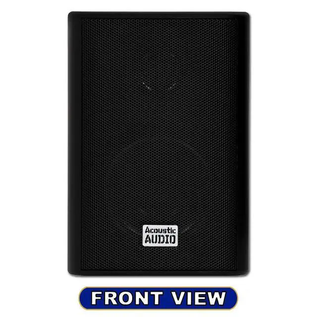 Alt view image 6 of 7 - AA351B 2 Way High Performance Indoor Outdoor 500W Speakers with Powerful Bass (1 Pair, Black)
