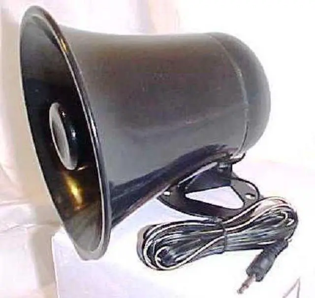 Main image of PA Horn Speaker w/Plug & Wire - 5 inch for CB/Ham Radio