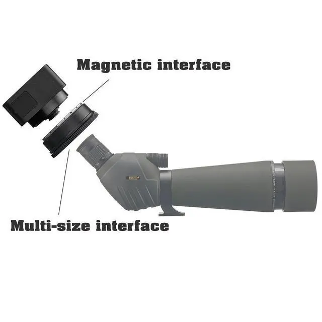 Alt view image 2 of 7 - Telescope Monocular Spotting Scope Camera, Spot Shot Shooting Universal with Adjustable Wireless Live HD Video, Smart Scope Camera for Target Shooting, Hunting and Camping Hiking Travling Wildlife