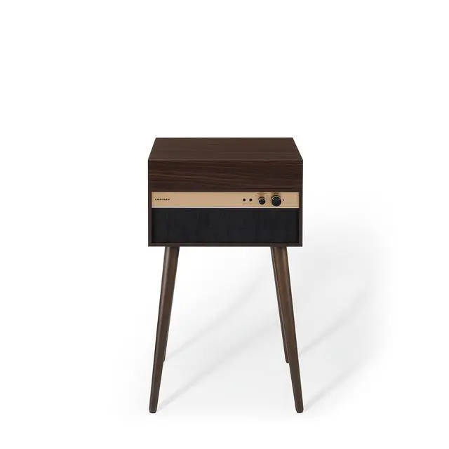 Alt view image 2 of 7 - CR6236A-WA Jasper Record Player, Walnut | 3-Speed Turntable, Bluetooth In / Out, Built-in Full-Range Stereo Speakers, Aux Input