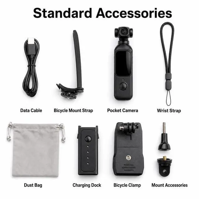 Alt view image 2 of 7 - 1080P Vlogging Camera with Rotating Lens, WiFi App & 32GB Card | Charging Case, One-Button Recording for Travel and Daily Life