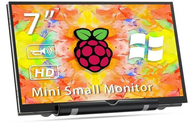Main image of 7'' Raspberry Pi Display,800x480 HDMI Mini Small Monitor with Dual-Speaker,LCD Screen for Raspberry Pi 4/3/2/Zero/B/B+ Win11/10/8/7 (Non-Touch)