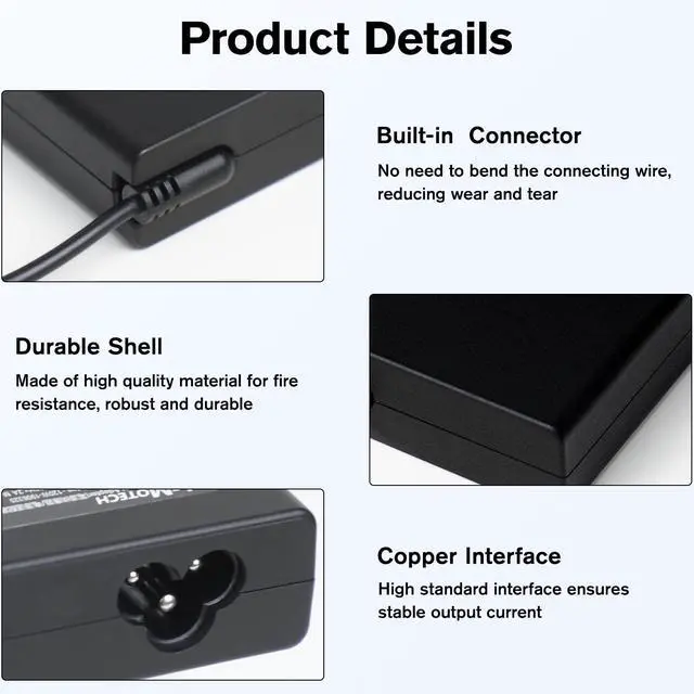 Alt view image 5 of 7 - 19V 120W UL Listed Charger for Mini PC GEEKOM Mini IT13 Replacement Charger for ACEMAGICIAN AD08 Desktop Computer Adapter Connector Type 5.5x2.5mm Power Supply Cord Charger