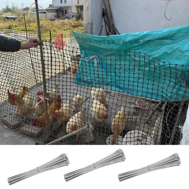 Alt view image 5 of 7 - StainlessSteel Cable Tie Gun Set with 200PCS Ties - Special Tool For Fastening And Cutting Metal Cable Ties- Ideal for Chain Link Fence, Dog Fence,Outdoor Fencing, Exhaust Pipe