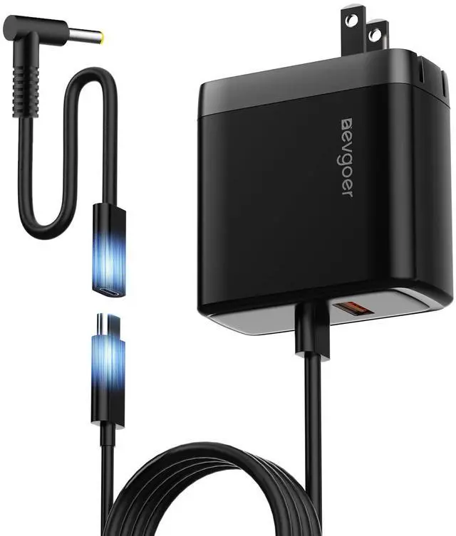 Main image of Lenovo Laptop Charger, 65W Laptop Charger for Lenovo IdeaPad S/U/Yoga/Flex Series & Miix and All USB-C Devices, Power Cord 4.0x1.7mm Barrel Plug