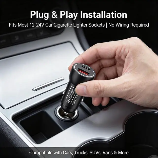 Alt view image 5 of 7 - Car GPS Tracker & Charger, GPS Tracker for Vehicles, GPS Locator for Anti-Theft & Real-Time Parking Location, No Monthly Fee, No SIM Card, Only with iOS, Perfect for Cars Trucks Family Fleets