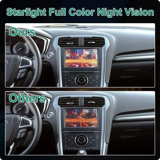 Alt view image 3 of 6 - ES7Z-19G490-A Rear View Backup Reverse Park Assist Camera Compatible with 2013-2016 Ford Fusion, Replaces OE Number ES7T-19G490-AA, DS7Z-19G490-A, DS7T-19G490-DD, E1GT-19G490-BB by