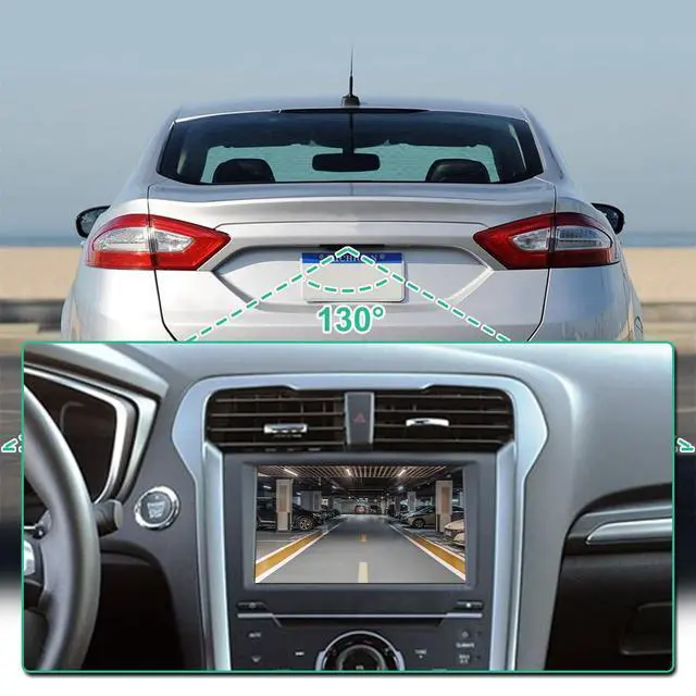 Alt view image 4 of 6 - ES7Z-19G490-A Rear View Backup Reverse Park Assist Camera Compatible with 2013-2016 Ford Fusion, Replaces OE Number ES7T-19G490-AA, DS7Z-19G490-A, DS7T-19G490-DD, E1GT-19G490-BB by
