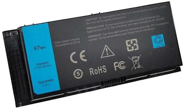 Main image of FV993 11.1V 97WH Replacement Laptop Battery Compatible with Dell Precision M4600 M4700 M4800 M6600 M6700 M6800 FJJ4W 0TN1K5 K4RDX JHYP2 PG6RC R7PND