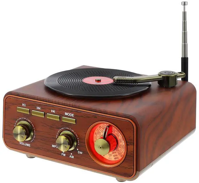 Main image of Retro Bluetooth AM FM SW Radio, Portable Rechargeable Vintage Radio | Wireless Radio Speaker with USB, TF Card & AUX Input, Classic Wooden Design for Home Kitchen Office Gifts for Seniors