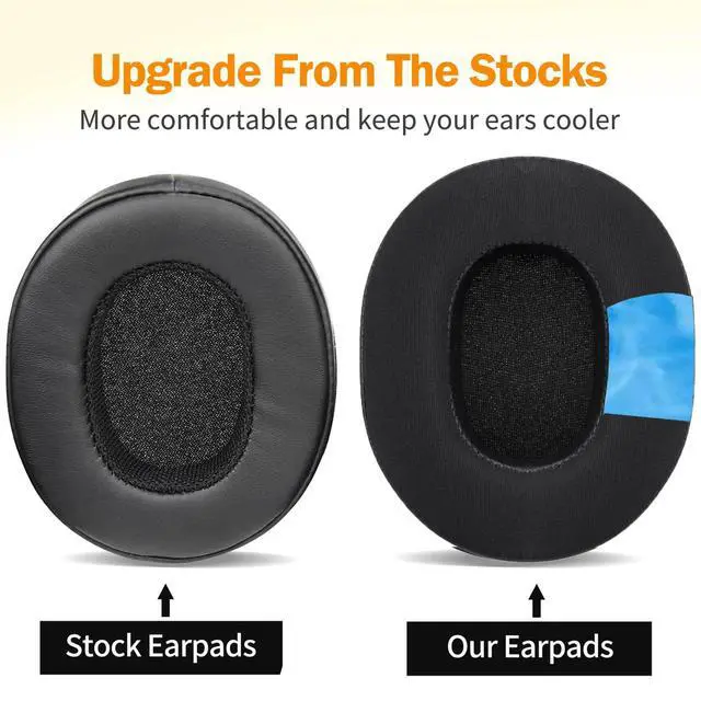 Alt view image 4 of 7 - Crusher Evo Earpads Cooling Gel Headphones Replacement Ear Pads Upgrade Hesh ANC/Hesh Evo Ear Muff Compatible with Skullcandy Crusher Wireless/Crusher ANC, Hesh 3/Hesh Evo, Venue ANC Headphones