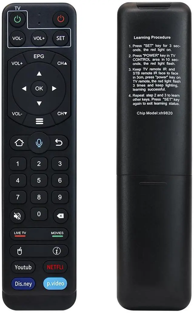 Main image of V2 Pro Voice Remote Compatible with vSeeBox V1 / V2 / Elite/Max | Replacement for vSeeBox V2Pro Remote, Perfect for OctaStream Elite Max Latest Technology Android TV Box 2023