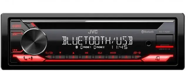 Main image of Single-Din Built-in Bluetooth, Dual Phone Connection, Android Music Playback, CD MP3 AM/FM USB AUX Input Car Stereo Player, Pandora Spotify Control iHeart Radio Receiver w/FREE ALPHASONIK EARBUDS
