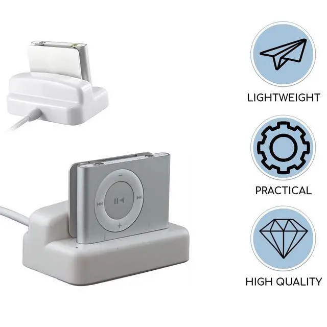 Alt view image 2 of 7 - USB Charger Sync Docking Station Cradle for Apple iPod Shuffle 2nd GEN 3rd Generation Doc Station for iPod Nano Stations iPods Charger Sync Stations for iPods Classic Dock for MP3 Player