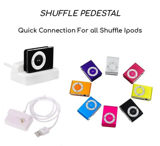 Alt view image 4 of 7 - USB Charger Sync Docking Station Cradle for Apple iPod Shuffle 2nd GEN 3rd Generation Doc Station for iPod Nano Stations iPods Charger Sync Stations for iPods Classic Dock for MP3 Player
