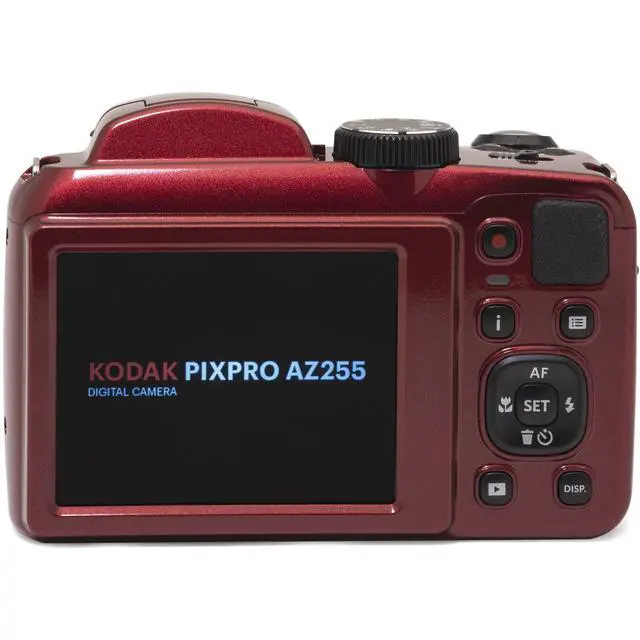 Alt view image 7 of 7 - Kodak PIXPRO AZ255 Digital Camera (Red) Bundle + 32GB Memory Card + Accessories