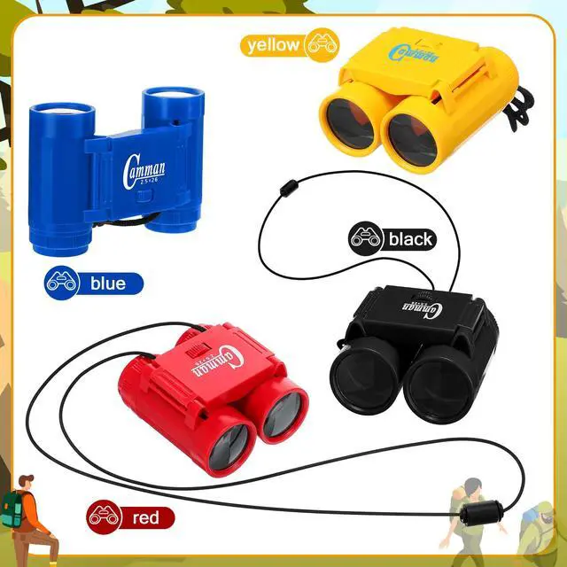 Alt view image 2 of 6 - 24 Pcs Toy Binoculars for Kids with Neck String, 3.74x2.56'' Novelty Binoculars Bulk for Age 3-12 Years Bird Watching, Camping Party Favor for Safari, Jungle, Explorer, Themed Birthday Party