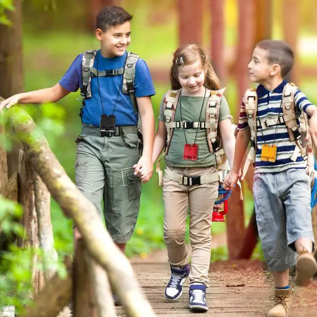 Alt view image 6 of 6 - 24 Pcs Toy Binoculars for Kids with Neck String, 3.74x2.56'' Novelty Binoculars Bulk for Age 3-12 Years Bird Watching, Camping Party Favor for Safari, Jungle, Explorer, Themed Birthday Party