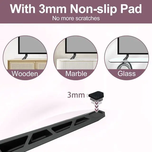Alt view image 5 of 6 - TV Legs Only for Vizio TV Legs V405-H19 D40F-G9, Not for Other TV Models, Only for Vizio TV Replacement Stand We Listed wr Screws Set and Instructions, Easy to Install