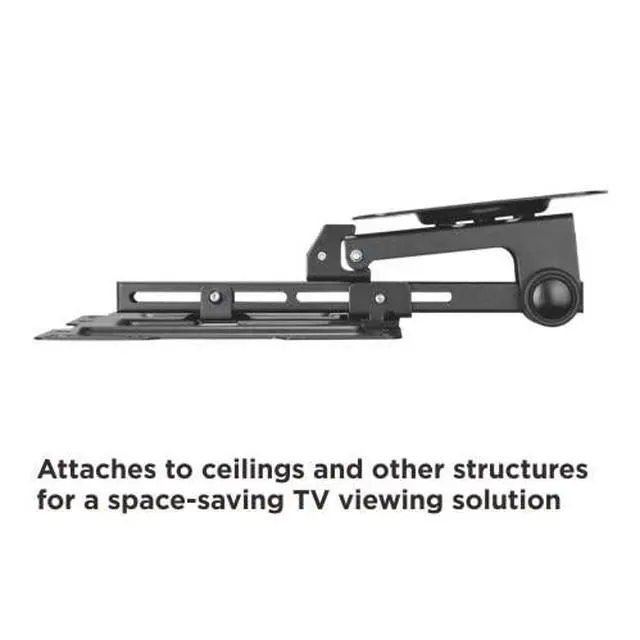 Alt view image 3 of 6 - CM322 Flip Down TV and Monitor Roof Ceiling Mount | Fits Flat Screen 19 to 40 Inch | VESA Compatible 100x100, 200x200 | Height Adjustable | Pitched Roof
