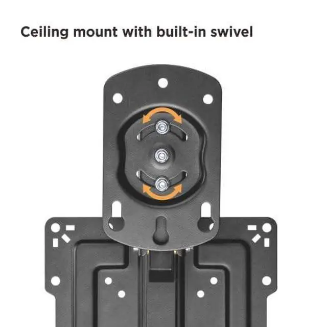 Alt view image 4 of 6 - CM322 Flip Down TV and Monitor Roof Ceiling Mount | Fits Flat Screen 19 to 40 Inch | VESA Compatible 100x100, 200x200 | Height Adjustable | Pitched Roof
