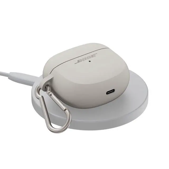 Alt view image 2 of 2 - Ultra Open Earbuds Wireless Charging Case Cover, White