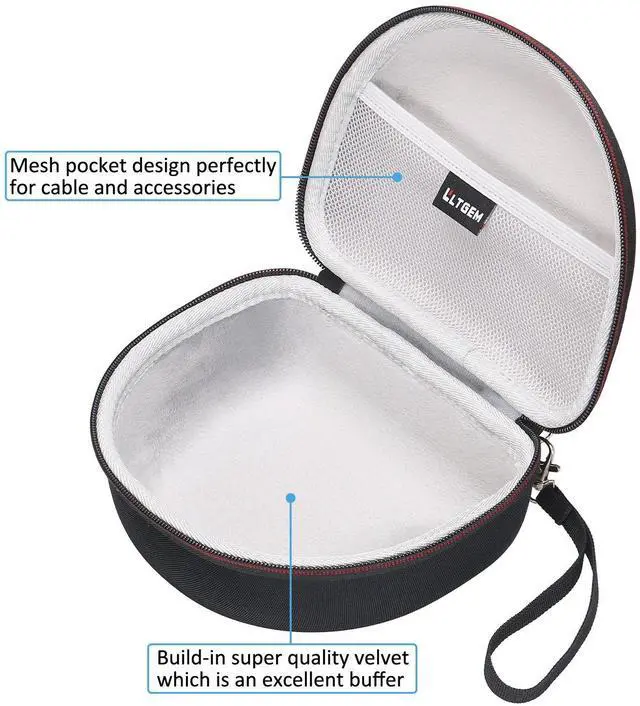 Alt view image 4 of 7 - Case for Sony MDR7506 Professional Large Diaphragm Headphone Gray | Hard Carrying Travel Case for Sony MDR7506 Professional Large Diaphragm Headphone
