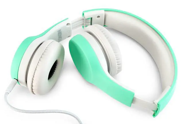 Alt view image 5 of 6 - Kids Headphones Children's Over Ear Computer Volume Limited for Kids Foldable (Mint)