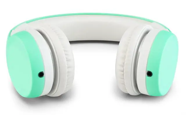 Alt view image 6 of 6 - Kids Headphones Children's Over Ear Computer Volume Limited for Kids Foldable (Mint)