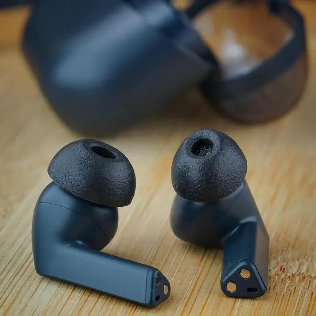 Alt view image 7 of 7 - TWo-220-C Memory Foam Replacement Earbud Tips, Black, Medium | 3 Pairs, for Technics EAH-AZ100, Denon PerL Pro, Soundcore, CMF & More, Ultimate Comfort, Secure Fit, Noise Isolation