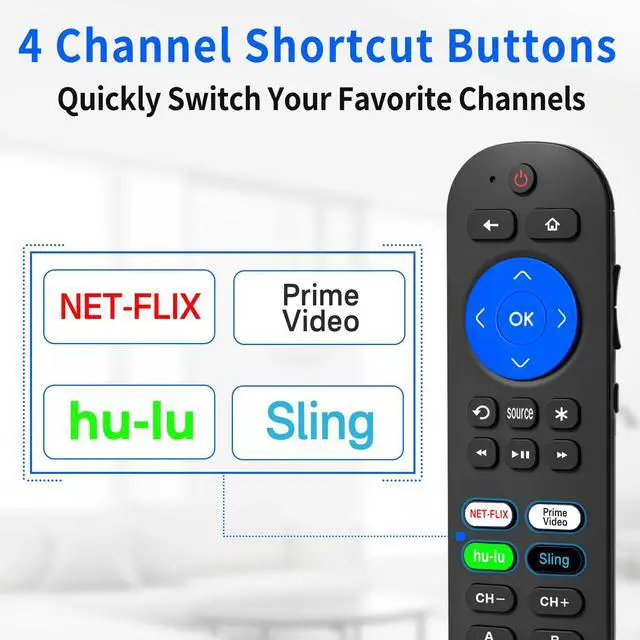 Alt view image 4 of 6 - Programmable Remote for Roku Express 4K+, Express 4K Remotes with Volume Control for Roku Express Remote Replacement with Extra 9 Learning Keys (Not for Stick)