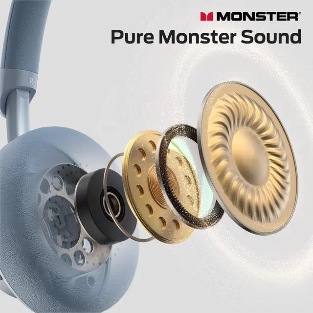 Alt view image 4 of 7 - N-Tune mini 02 Noise Cancelling Headphone, Over Ear Headphones Wireless Foldable Design, 50H Playtime Wireless Headphones, Bluetooth 6.0, Adjustable Lightweight and Comfortable for Travel