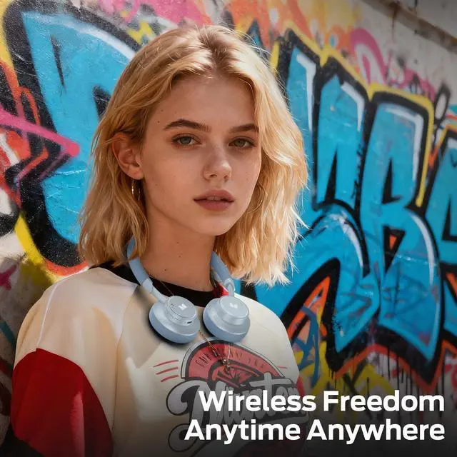 Alt view image 7 of 7 - N-Tune mini 02 Noise Cancelling Headphone, Over Ear Headphones Wireless Foldable Design, 50H Playtime Wireless Headphones, Bluetooth 6.0, Adjustable Lightweight and Comfortable for Travel